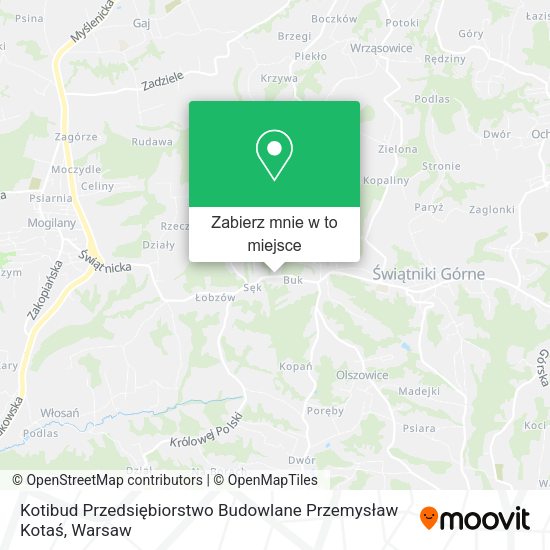 Mapa Kotibud Przedsiębiorstwo Budowlane Przemysław Kotaś