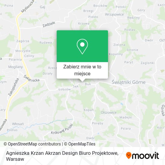 Mapa Agnieszka Krzan Akrzan Design Biuro Projektowe