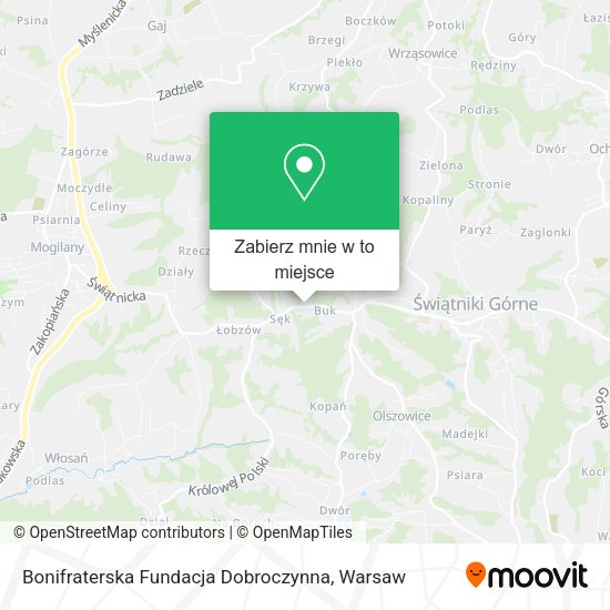 Mapa Bonifraterska Fundacja Dobroczynna