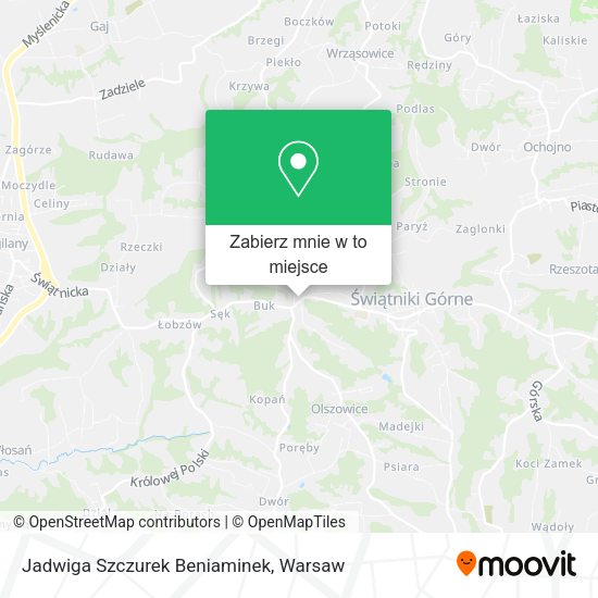 Mapa Jadwiga Szczurek Beniaminek