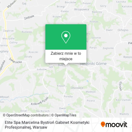 Mapa Elite Spa Marcelina Bystroń Gabinet Kosmetyki Profesjonalnej