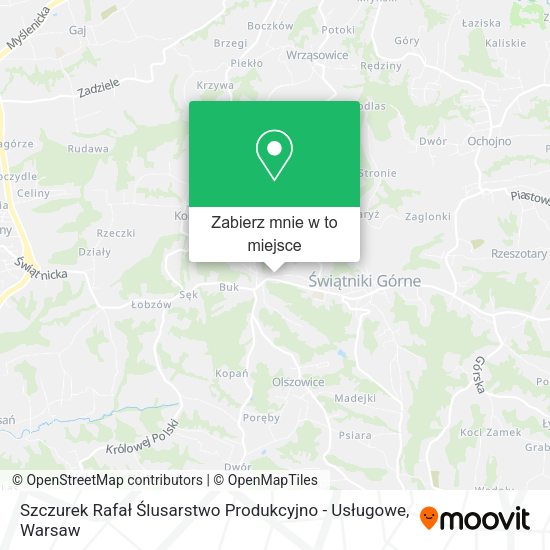 Mapa Szczurek Rafał Ślusarstwo Produkcyjno - Usługowe