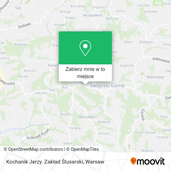 Mapa Kochanik Jerzy. Zakład Ślusarski