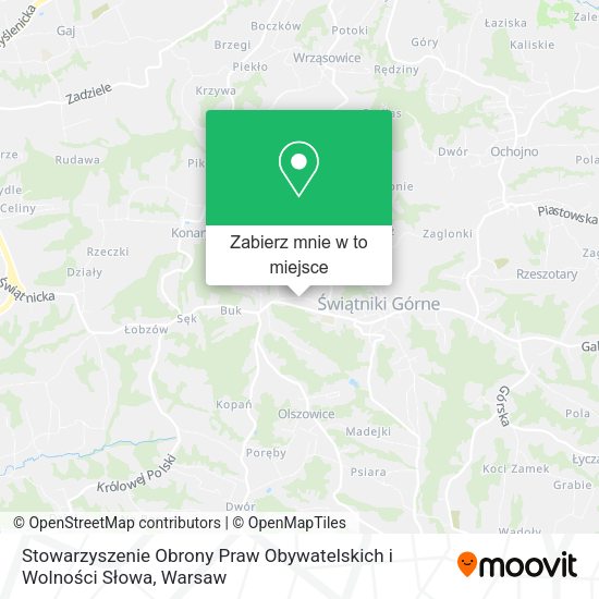 Mapa Stowarzyszenie Obrony Praw Obywatelskich i Wolności Słowa