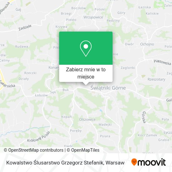 Mapa Kowalstwo Ślusarstwo Grzegorz Stefanik