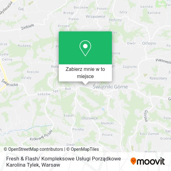 Mapa Fresh & Flash/ Kompleksowe Usługi Porządkowe Karolina Tylek