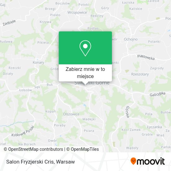 Mapa Salon Fryzjerski Cris