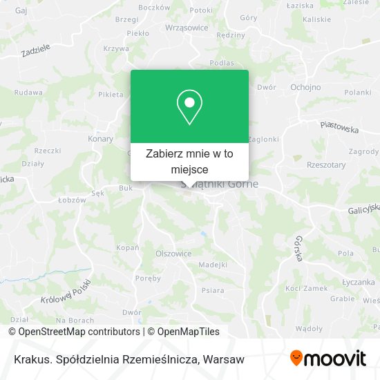 Mapa Krakus. Spółdzielnia Rzemieślnicza