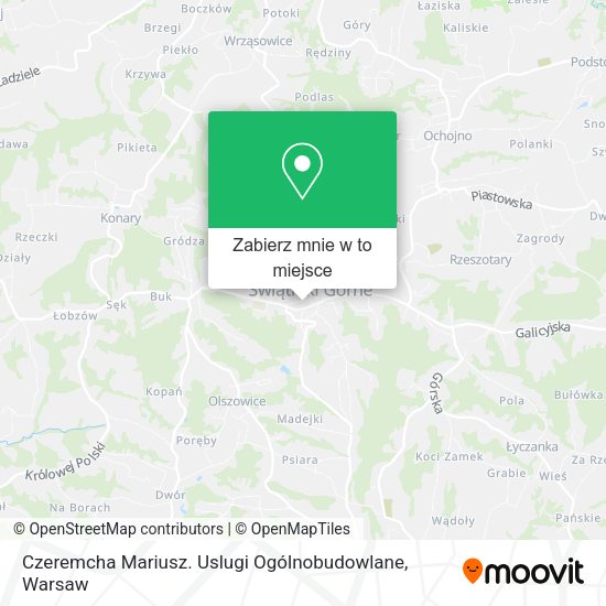 Mapa Czeremcha Mariusz. Uslugi Ogólnobudowlane