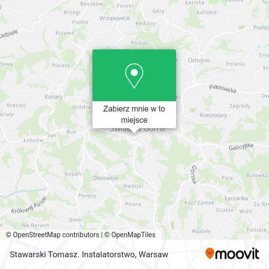 Mapa Stawarski Tomasz. Instalatorstwo