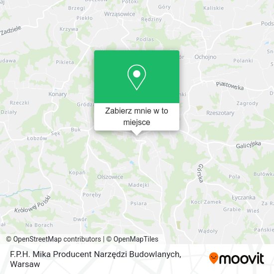 Mapa F.P.H. Mika Producent Narzędzi Budowlanych