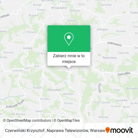 Mapa Czerwiński Krzysztof. Naprawa Telewizorów