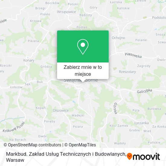 Mapa Markbud. Zakład Usług Technicznych i Budowlanych