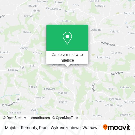 Mapa Majster. Remonty, Prace Wykończeniowe