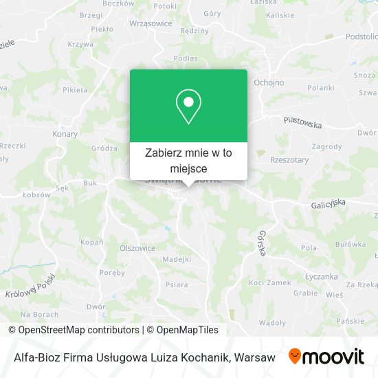 Mapa Alfa-Bioz Firma Usługowa Luiza Kochanik