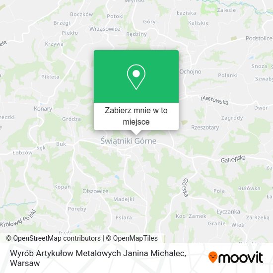 Mapa Wyrób Artykułow Metalowych Janina Michalec