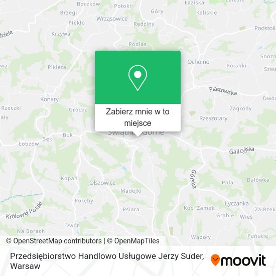 Mapa Przedsiębiorstwo Handlowo Usługowe Jerzy Suder