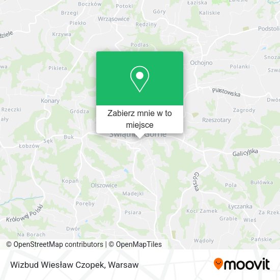 Mapa Wizbud Wiesław Czopek