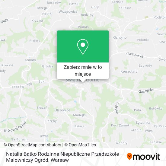 Mapa Natalia Batko Rodzinne Niepubliczne Przedszkole Malowniczy Ogród