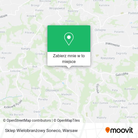 Mapa Sklep Wielobranżowy Soneco