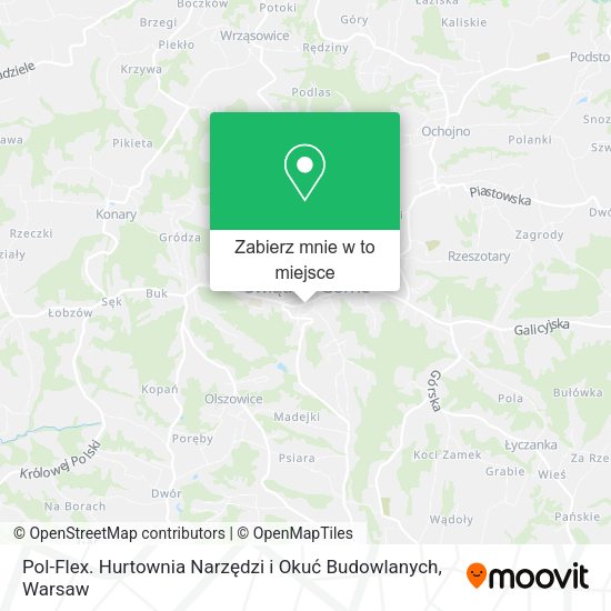 Mapa Pol-Flex. Hurtownia Narzędzi i Okuć Budowlanych