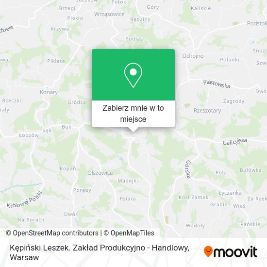 Mapa Kępiński Leszek. Zakład Produkcyjno - Handlowy