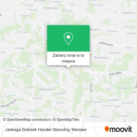 Mapa Jadwiga Doleżek Handel Obwoźny