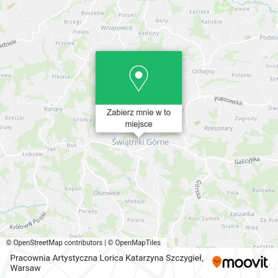 Mapa Pracownia Artystyczna Lorica Katarzyna Szczygieł