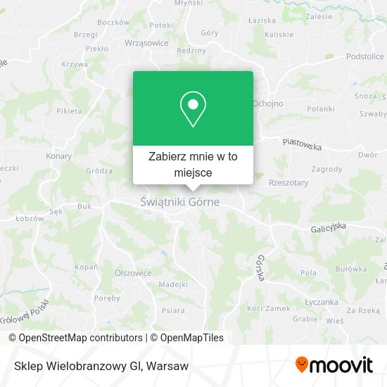 Mapa Sklep Wielobranzowy Gl