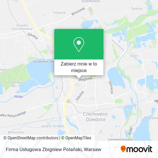 Mapa Firma Usługowa Zbigniew Polański