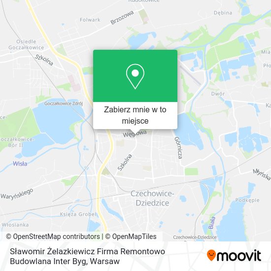 Mapa Sławomir Żelazkiewicz Firma Remontowo Budowlana Inter Byg