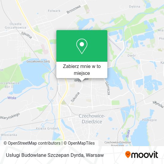 Mapa Usługi Budowlane Szczepan Dyrda