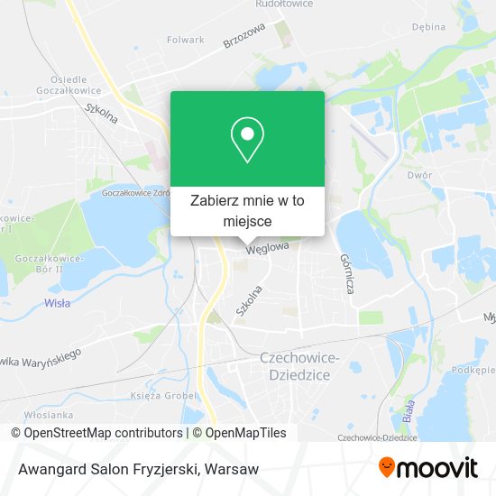 Mapa Awangard Salon Fryzjerski