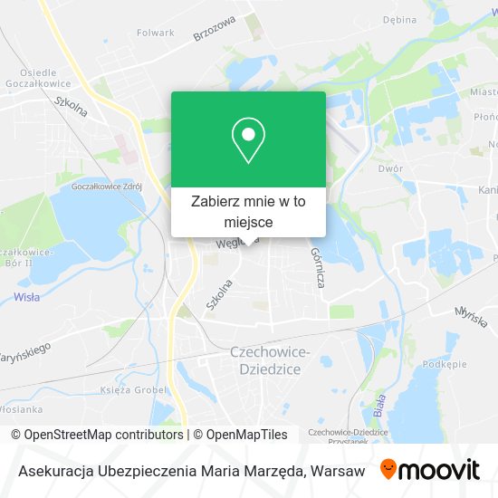 Mapa Asekuracja Ubezpieczenia Maria Marzęda