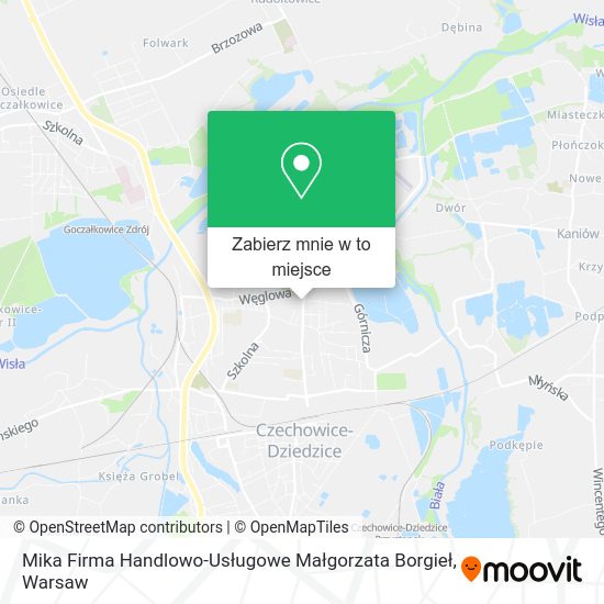 Mapa Mika Firma Handlowo-Usługowe Małgorzata Borgieł