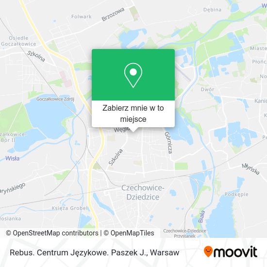 Mapa Rebus. Centrum Językowe. Paszek J.