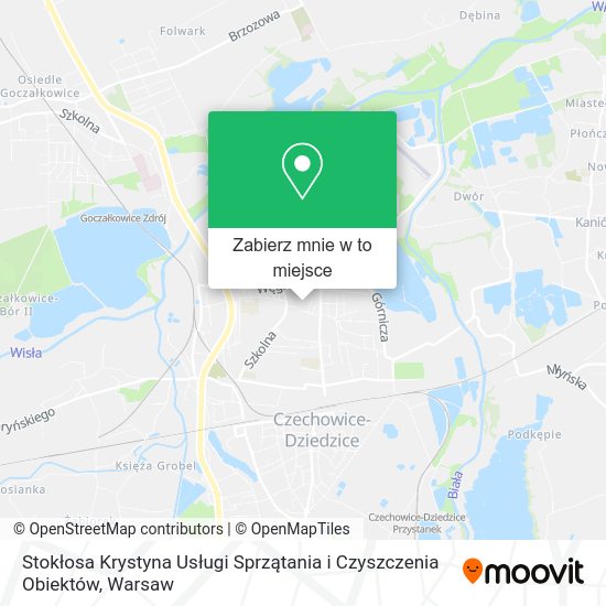 Mapa Stokłosa Krystyna Usługi Sprzątania i Czyszczenia Obiektów