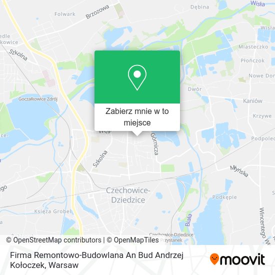 Mapa Firma Remontowo-Budowlana An Bud Andrzej Kołoczek