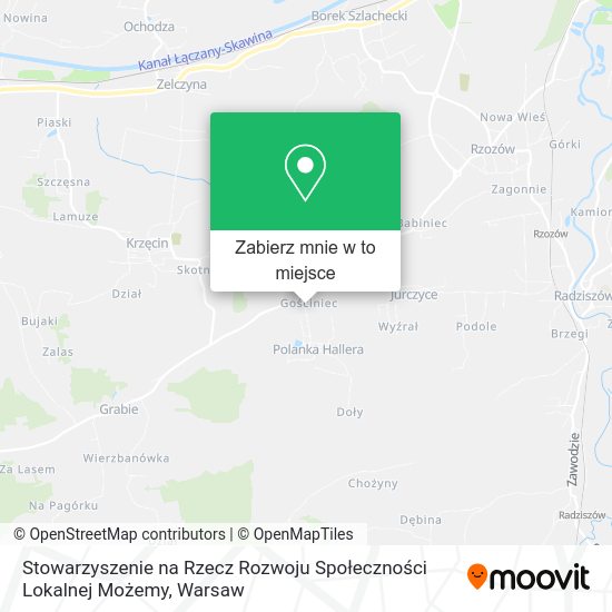 Mapa Stowarzyszenie na Rzecz Rozwoju Społeczności Lokalnej Możemy