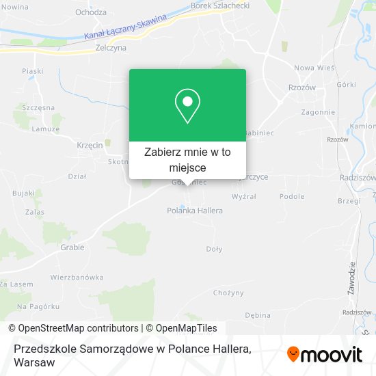 Mapa Przedszkole Samorządowe w Polance Hallera