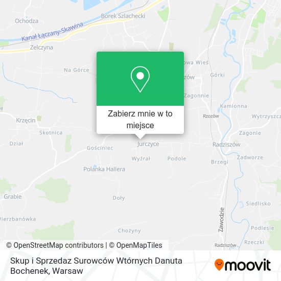 Mapa Skup i Sprzedaz Surowców Wtórnych Danuta Bochenek