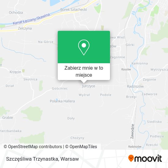 Mapa Szczęśliwa Trzynastka