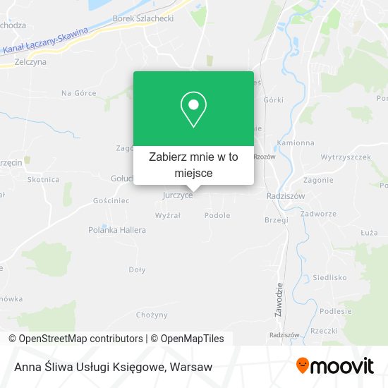 Mapa Anna Śliwa Usługi Księgowe