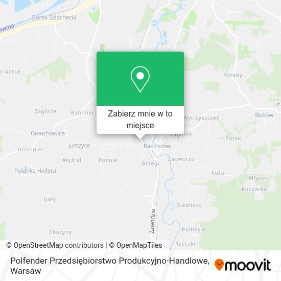 Mapa Polfender Przedsiębiorstwo Produkcyjno-Handlowe