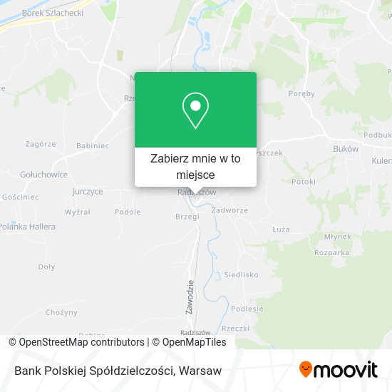 Mapa Bank Polskiej Spółdzielczości