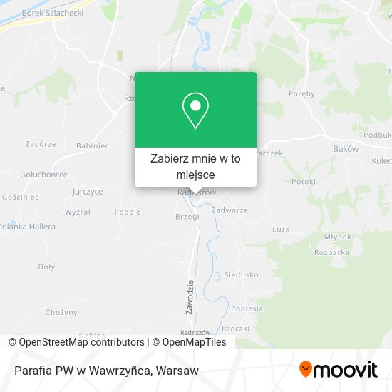 Mapa Parafia PW w Wawrzyñca