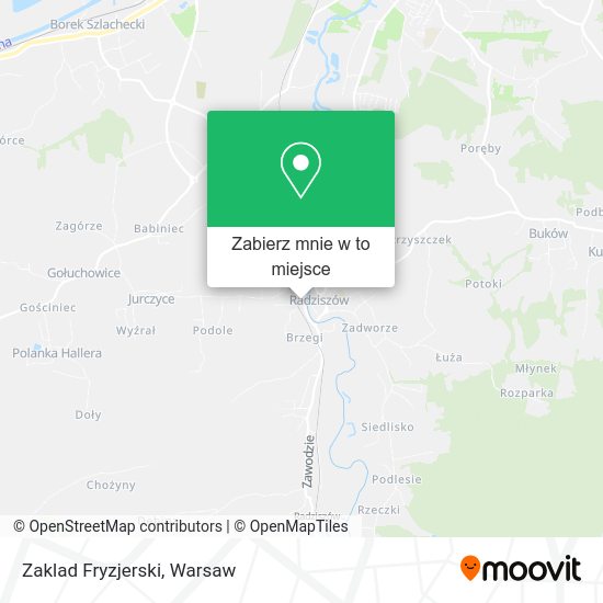 Mapa Zaklad Fryzjerski