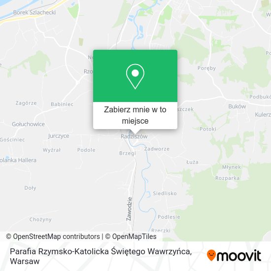 Mapa Parafia Rzymsko-Katolicka Świętego Wawrzyńca