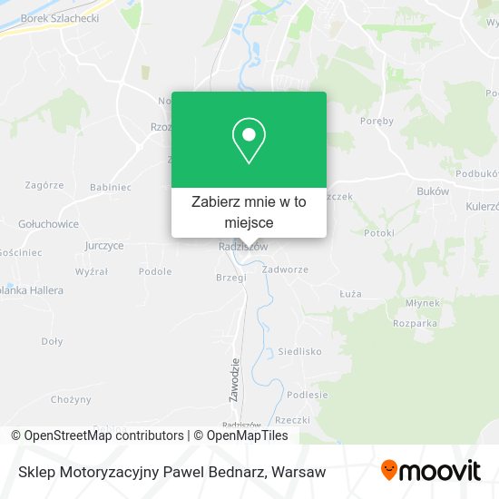 Mapa Sklep Motoryzacyjny Pawel Bednarz