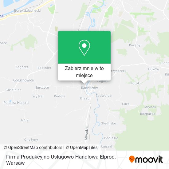 Mapa Firma Produkcyjno Uslugowo Handlowa Elprod